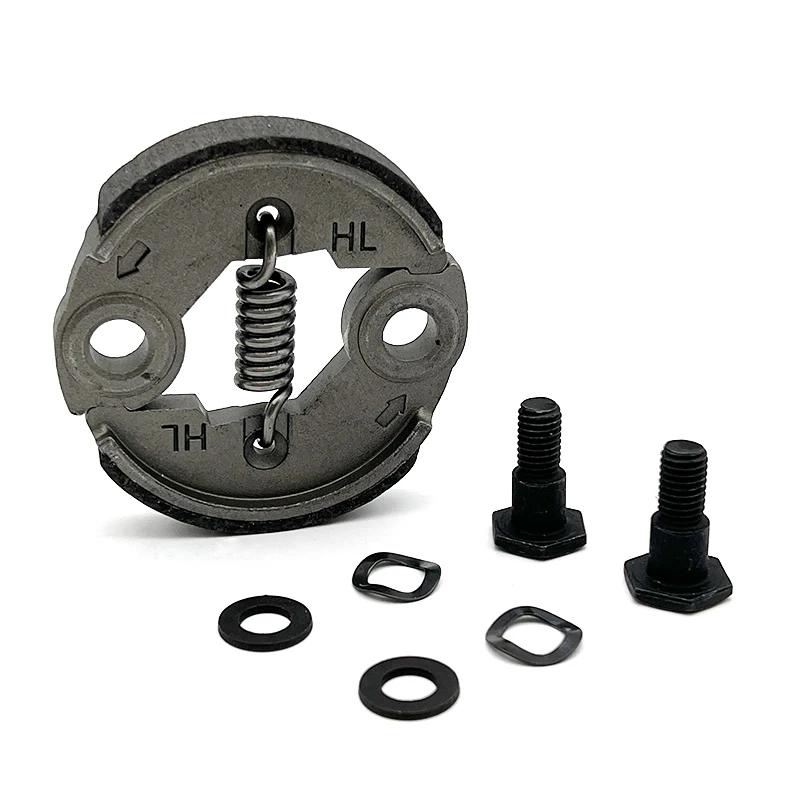 Kit de embrague y tornillo de Metal para motor de desbrozadora de gasolina, 43CC, 49CC, 52CC