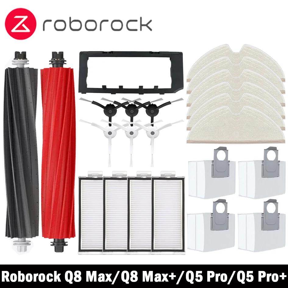 Roborock-piezas de repuesto Q8 Max Q8 Max Plus Q8 Max + Q5 Pro Q5 Pro Plus, accesorios, cepillo lateral principal, filtro Hepa, mopa, bolsa de polvo