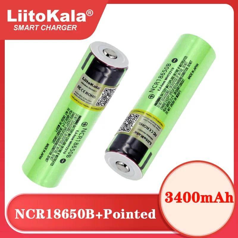 Batería recargable de litio Liitokala Original NCR18650B 3,7 v 3400mAh 18650 con baterías puntiagudas (sin PCB)