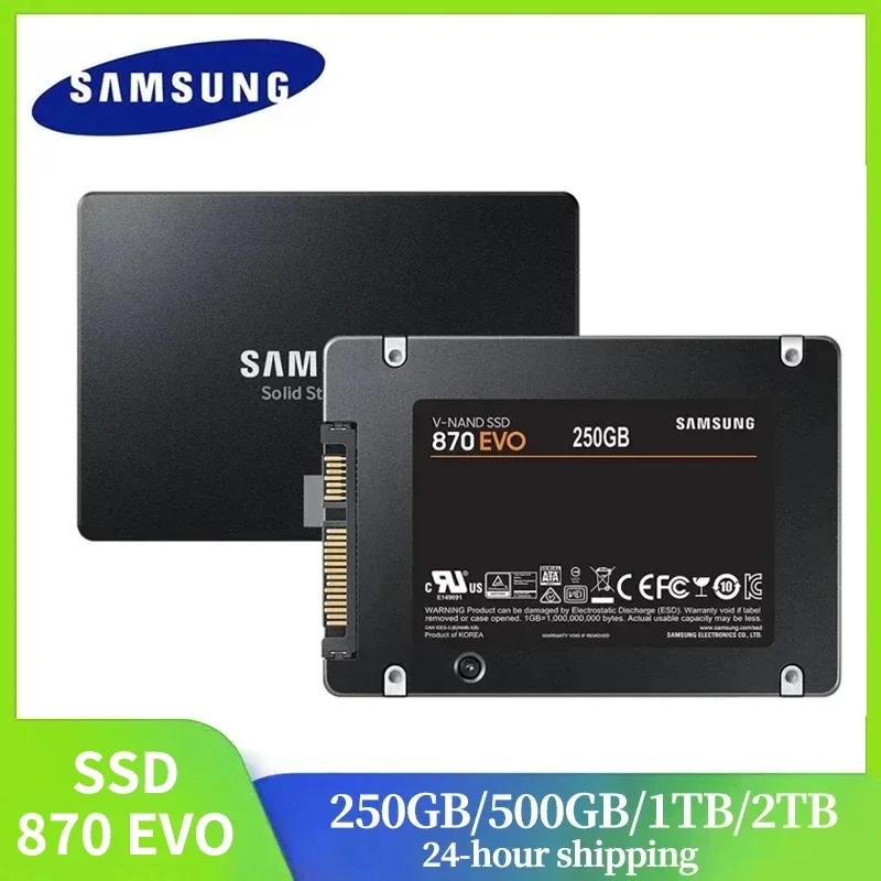 SAMSUNG SSD 870 EVO 1TB 2TB 250GB 500GB disco interno de estado sólido HDD disco duro SATA3 2,5 pulgadas ordenador portátil PC de escritorio MLC disco duro