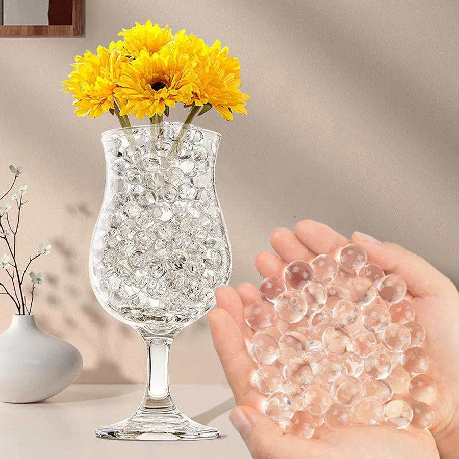 Bolas Mágicas de Gel para decoración del hogar, perlas transparentes para flores, jarrón, boda, suelo de cristal transparente, 2,000 piezas