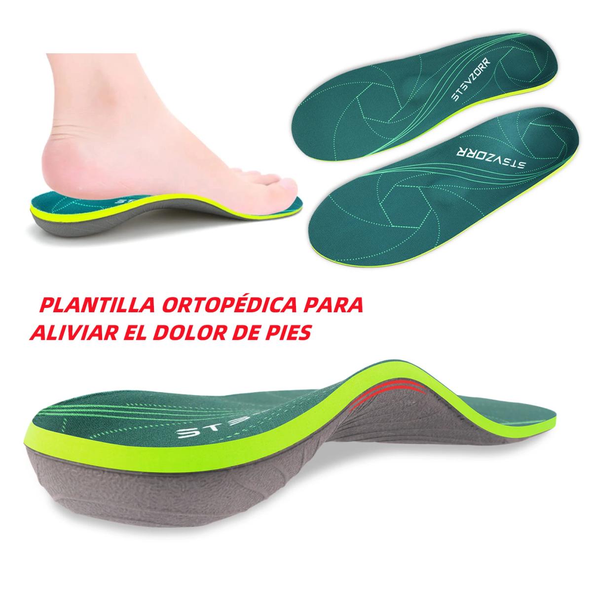 Plantillas ortopédicas con soporte para arco de plantilla para pies planos, plantillas ortopédicas para dolor en el talón para fascitis Plantar para hombres y mujeres, insertos para zapatos para zapatillas