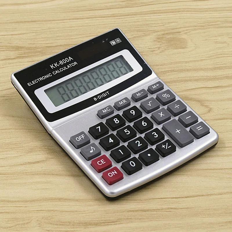 Calculadora KK-800A de escritorio de Metal, calculadora ancha de Fuente Grande, 8 A, suministros de oficina, fabricante al por mayor