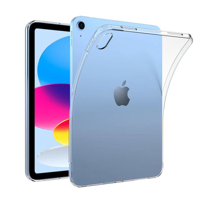 Funda protectora transparente ultrafina para iPad Air 5/4, cubierta de silicona suave para pro 11, 2022, 2021