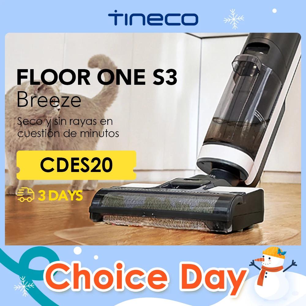 Tineco Floor One S3 Breeze aspirador Trapeador eléctrico inalámbrico para lavado en seco y húmedo, electrodoméstico de auto-limpieza y control inteligente a través de aplicación móvil