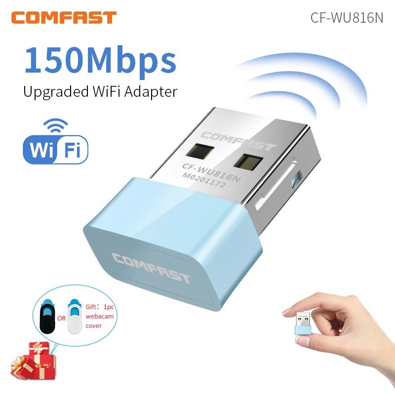 Comfast Adaptador USB Mini Adaptador Wifi 150M Usb Wi Fi Para PC Receptor Wi-fi Dongle Tarjeta de red Escritorio/portátil Win7 8 10 11