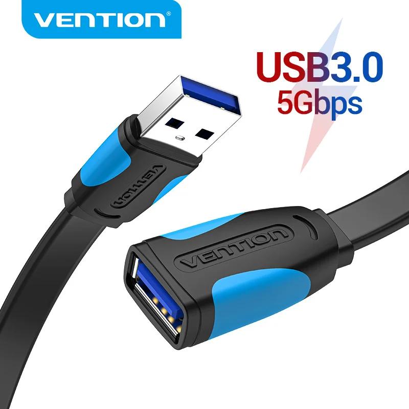 Vention-Cable de extensión USB 3,0 2,0, Cable de datos macho a hembra para Smart TV, PC, SSD, 3,0