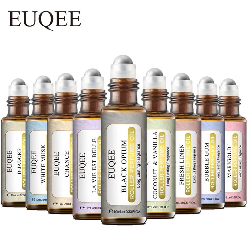 EUQEE-Rodillo de aceite de fragancia para mujer, 10ml, coco, vainilla, Ángel, aromaterapia, jabón Diy, fabricación de velas