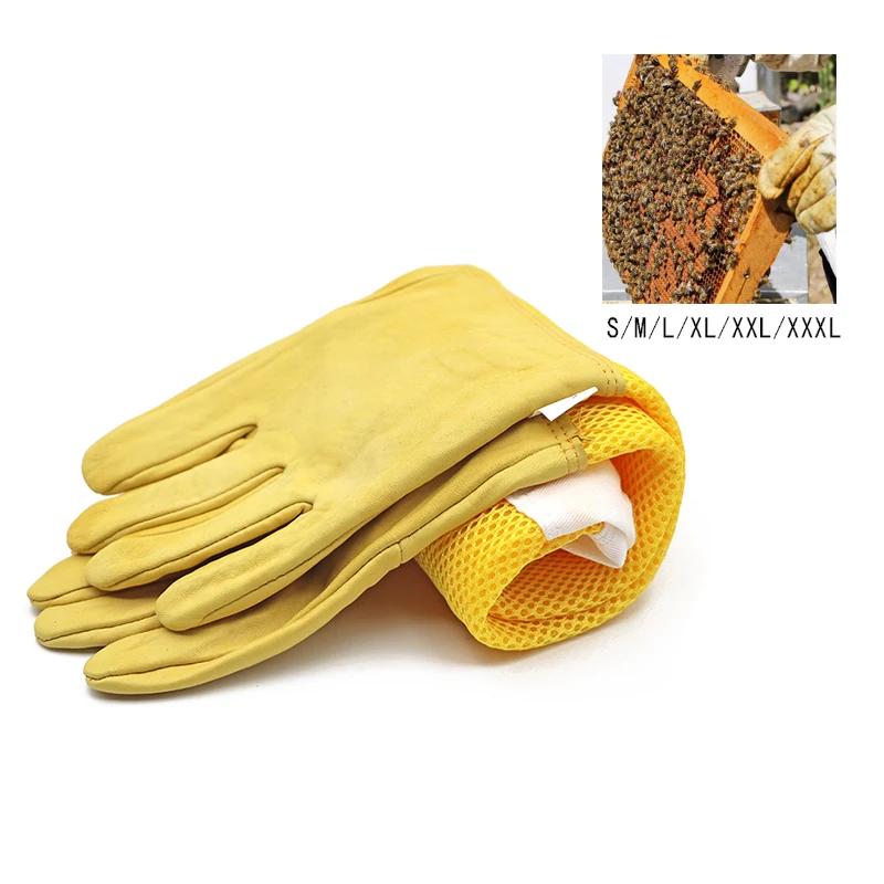 Guantes de apicultor, mangas protectoras, ventilados, profesionales, antiabejas para apicultura, herramientas para evitar colmena